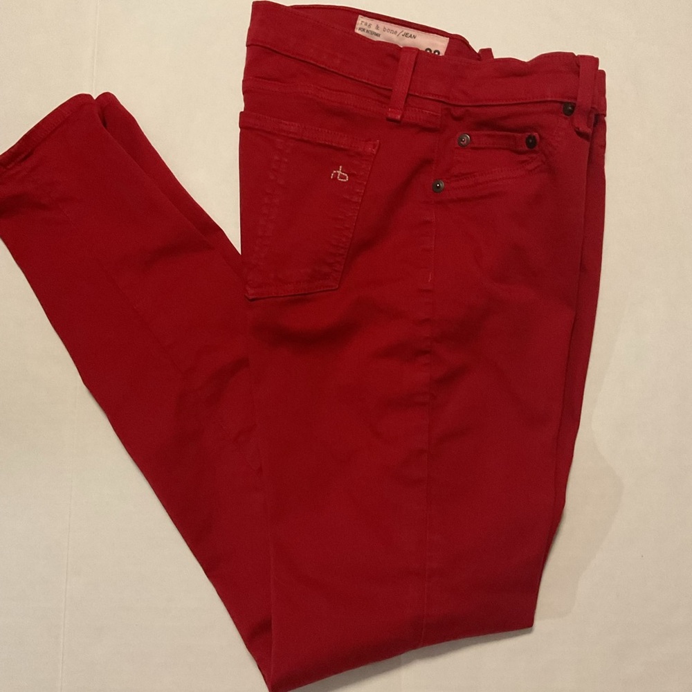 Rag & Bone Jean For Intermix Legging Skinny Jean Red - Picture 9 of 12